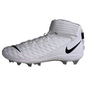 Nike Mens Size 18 Football Cleats White Black Force Savage Pro 2 Mid AH4000-100